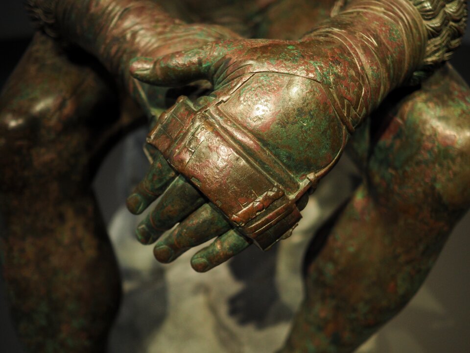 Hand stone art