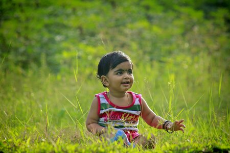 Happy portrait children photo