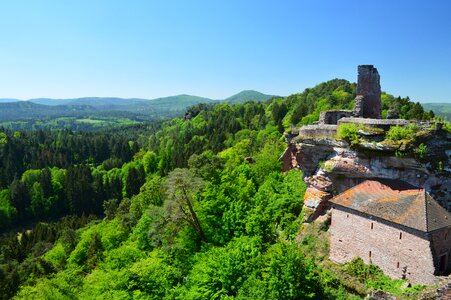 Castle keep of alt-dahn palatinate forest
