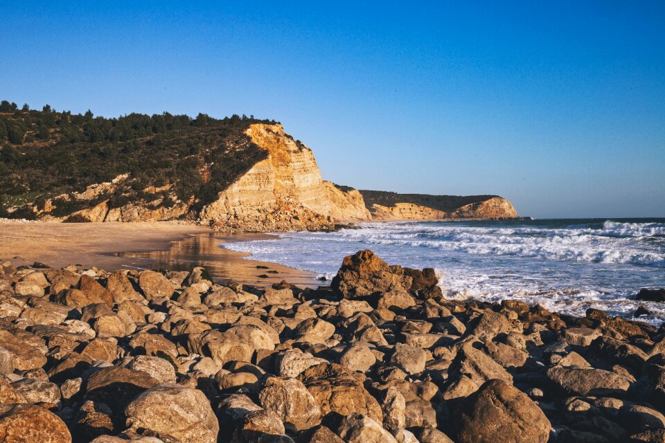 Sand coast shore