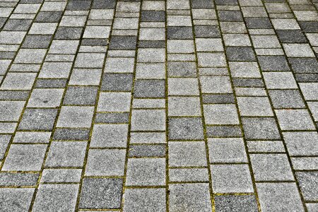 Concrete blocks composite stones paved photo