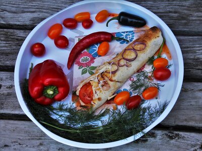 Chili pepperoni burrito