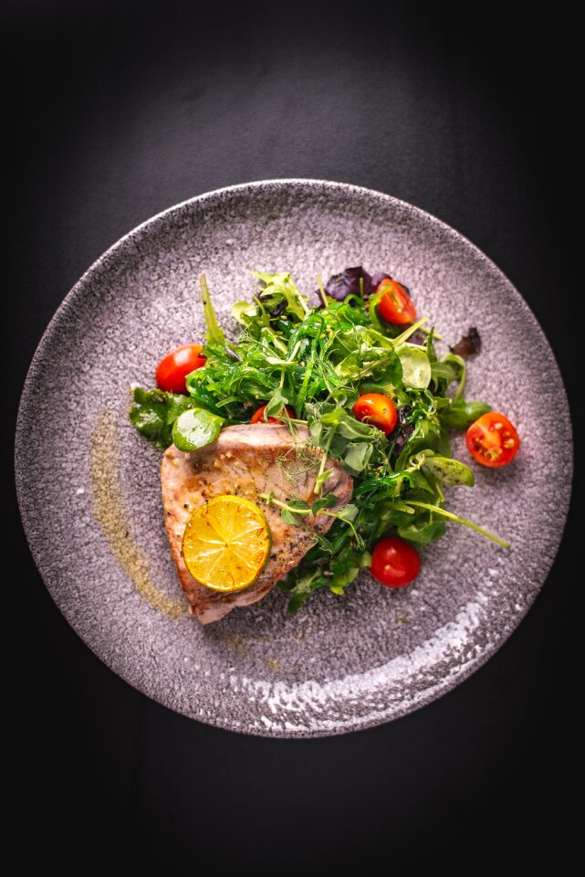 Salad plate wakame