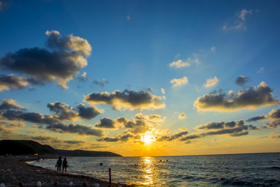 Clouds sky water