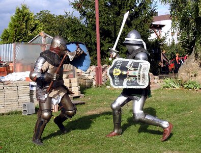 Fight joust sword photo