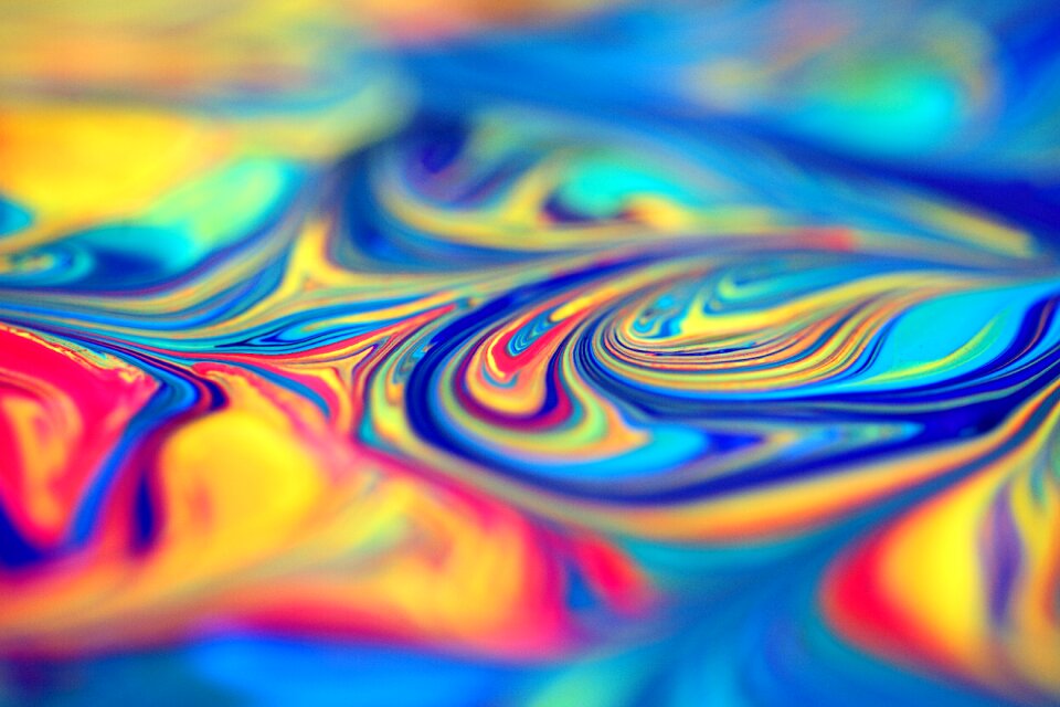 Colorful paint art