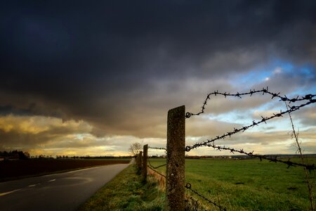 Mood evening sky landscape