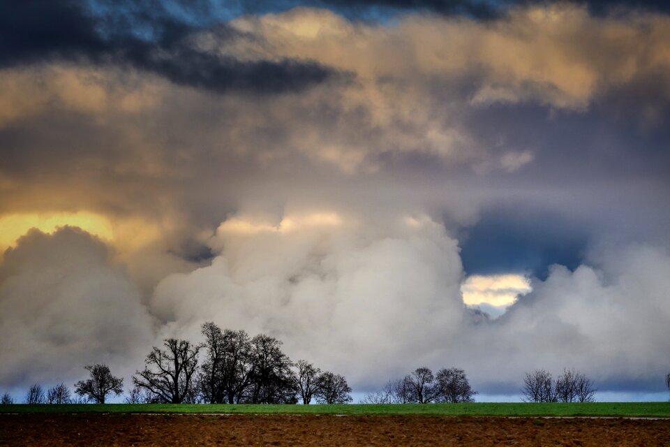 Mood evening sky landscape
