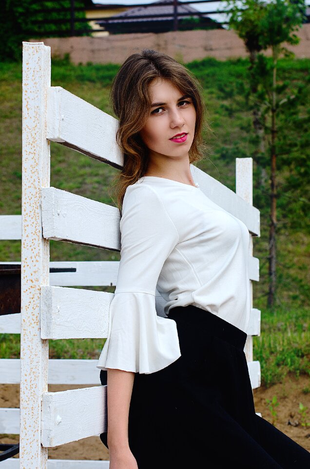 Beauty hair portrait