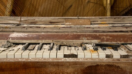 Old music instrument photo