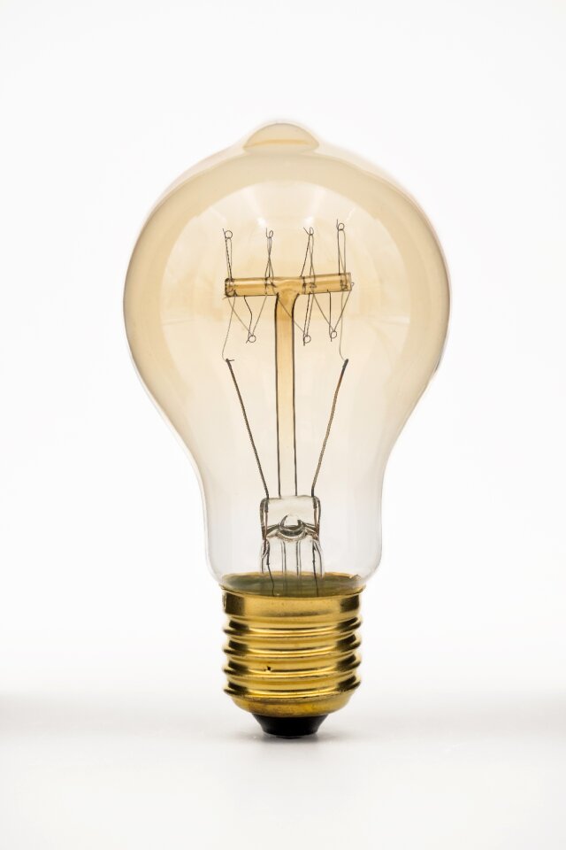 Edison tungsten glow wire