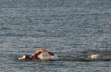 Swimming stroke athlete