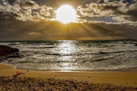 Sunlight sunbeam seashore photo
