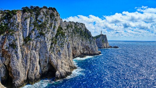 Cape dukato lefkatas lighthouse photo