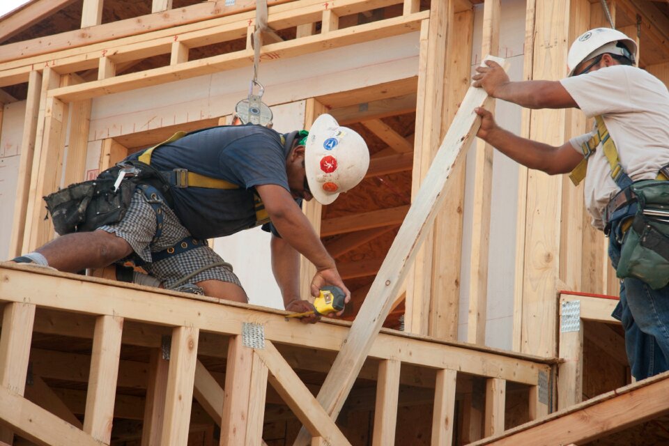 Drilling installing ceiling