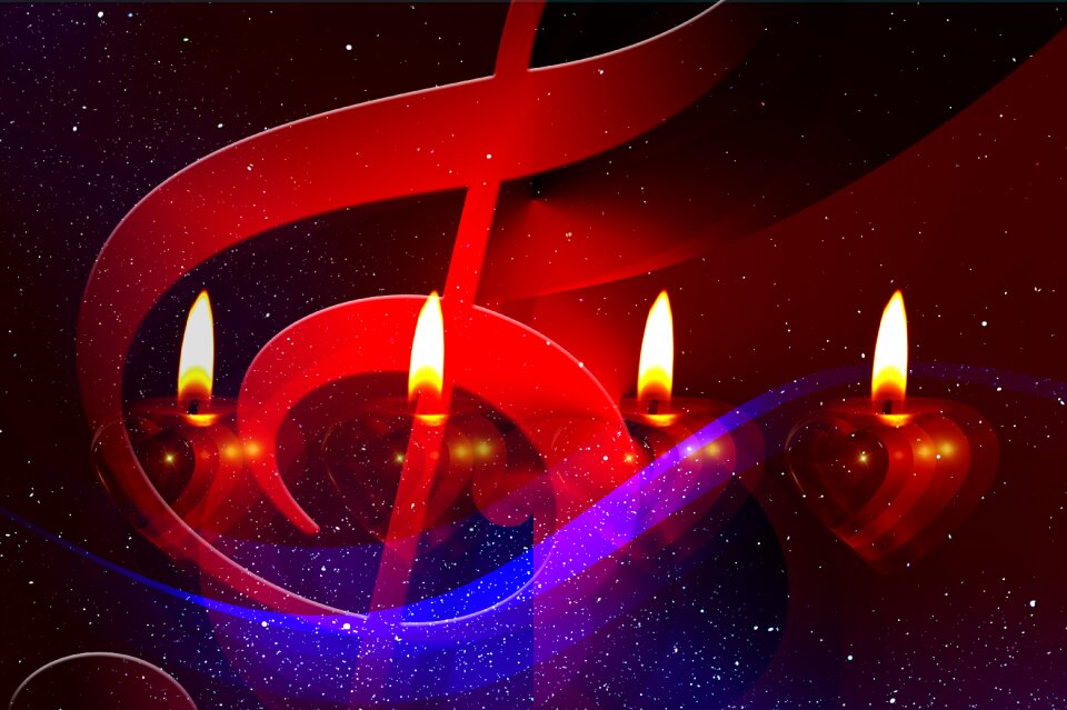 Christmas candles light