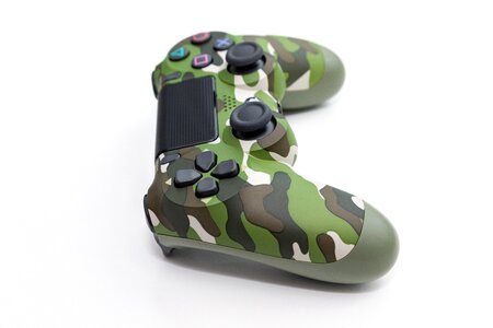 Camouflage green console