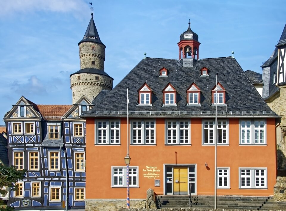 Town hall truss facade