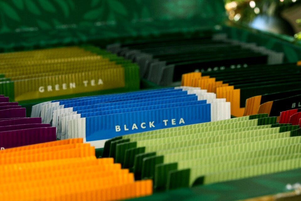 Tea collection black tea selection