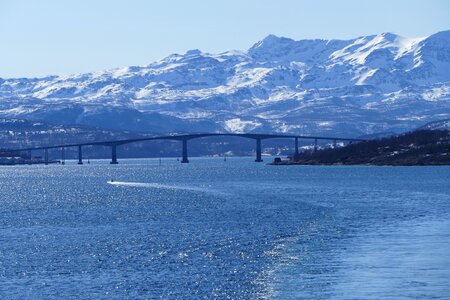 Bridge stucture mountains photo