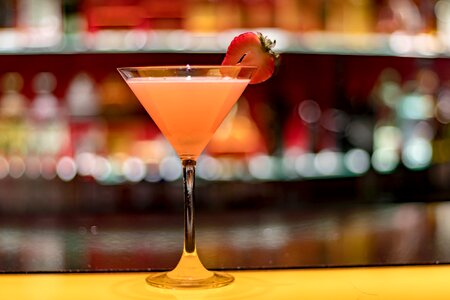 Martini bar glass photo