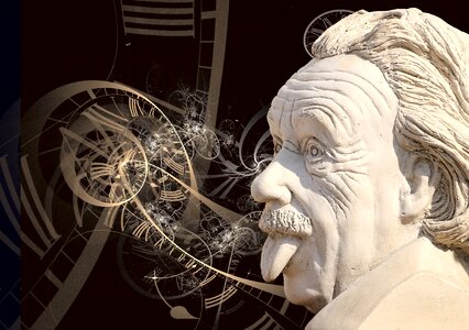 Einstein science sculpture