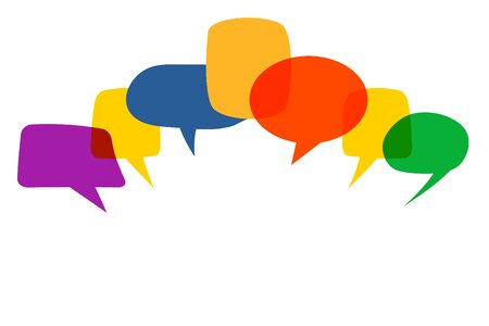 Abstract dialogue discussion