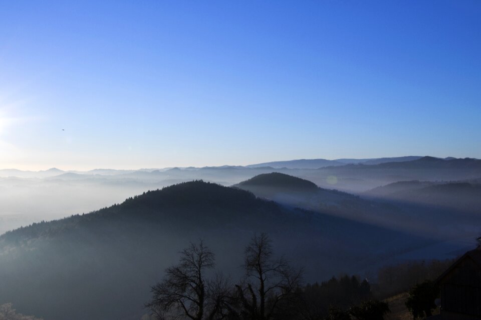 Hill idyllic morning photo