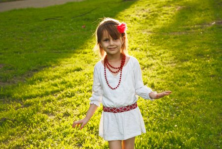 Baby outdoors park photo