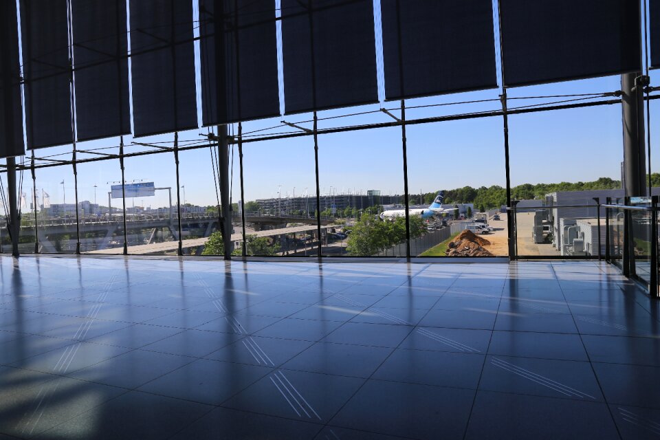 Walkway hall windows photo