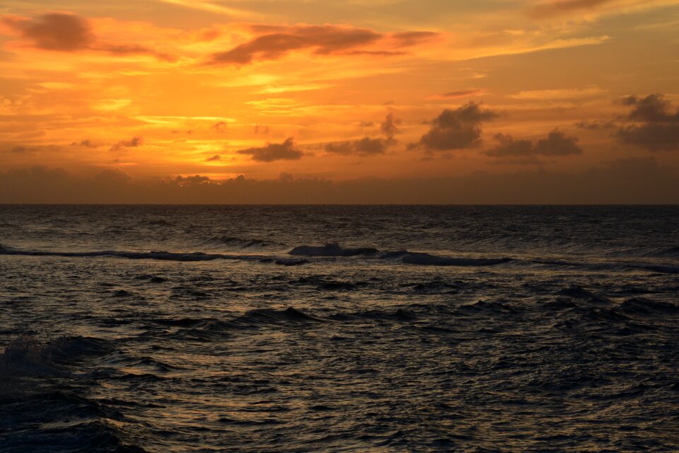 Ocean travel sky
