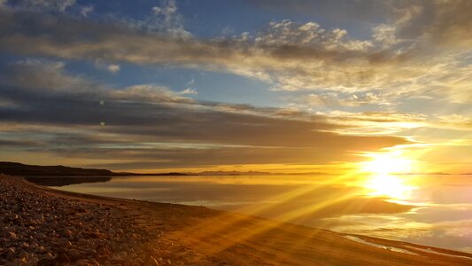 Lake clouds antelope island