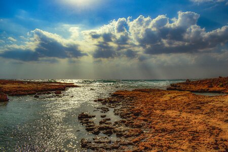 Coast landscape afternoon photo