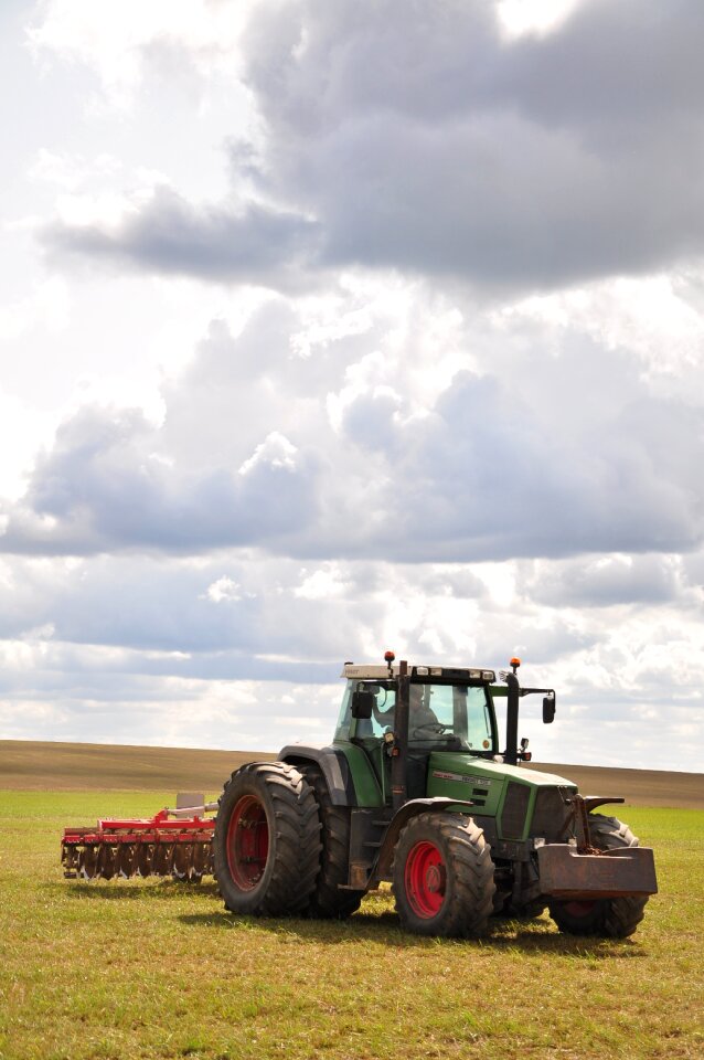 Village farmer tractors