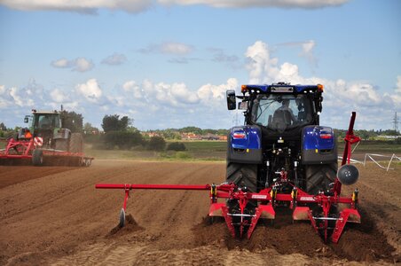 Village farmer tractors