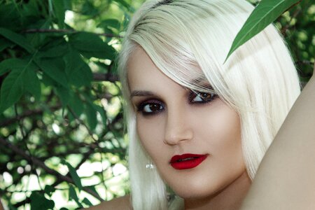 Beauty hair portrait