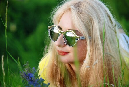 Hair woman lips