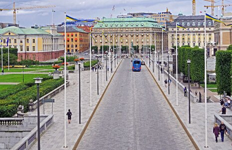 View from city palace graf-adolf-platz government district