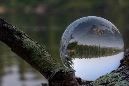 Lake water reflections photo