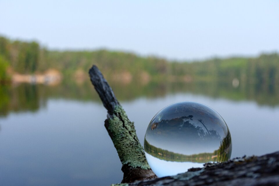 Lake water reflections photo