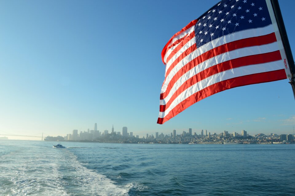 San francisco alcatraz skyline photo