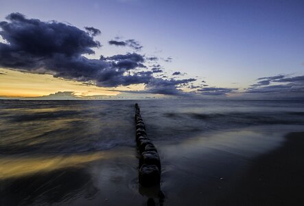 Clouds the coast poland photo