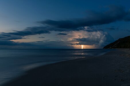 Night dark clouds photo