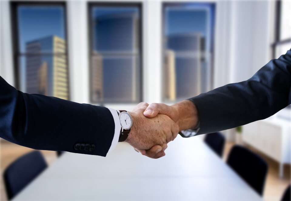 Work hand giving negotiation