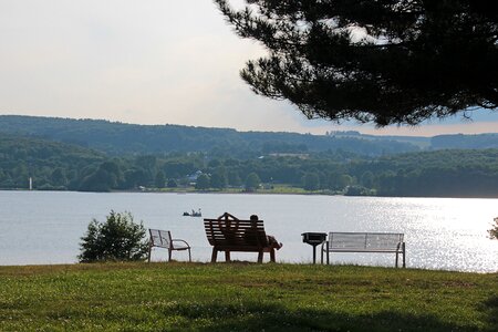 Lake bank water
