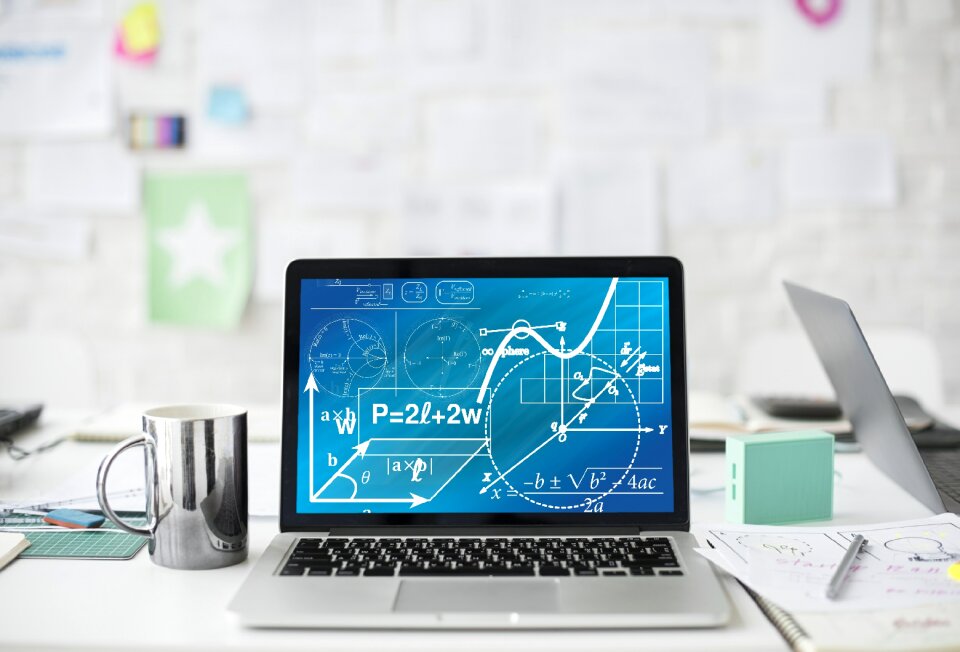 Laptop business graphs