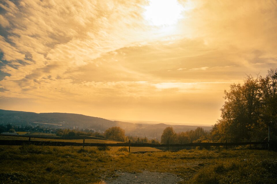 Landscape sky the picturesque
