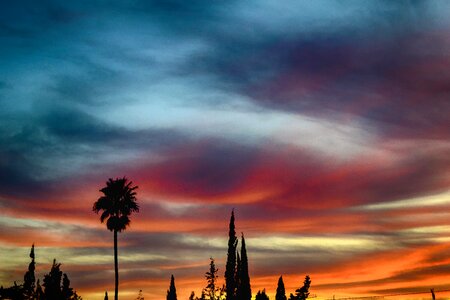 Clouds romantic colors