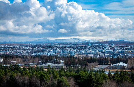 Panorama view mountain photo