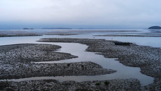 Tidal sand coast photo